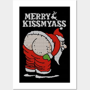 Merry Kissmyass - Ugly Christmas Sweater Posters and Art